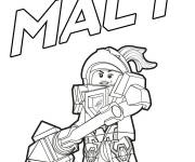 Coloriage Illustration Macy lego chevalier