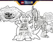 Coloriage L'union des m&eacute;chants Lego nexo knights