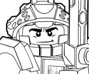 Coloriage La bataille des chevaliers lego Nexo