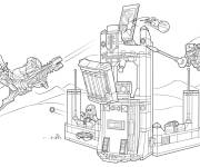 Coloriage la station d&eacute;fensive de Naithonia de Lego Nexo
