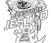 Coloriage Le confiant Jestro Lego Nexo Knights
