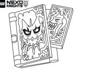 Coloriage Le livre des monstres Lego Nexo Knights