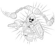 Coloriage Le m&eacute;chant effrayant de Lego Nexo Knights