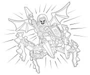 Coloriage Le m&eacute;chant en attaquant le royaume