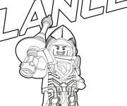 Coloriage Lego nexo Knight Lance souriant