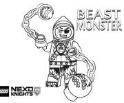 Coloriage et dessins gratuit Lego Nexo Knights Beast Monster à imprimer