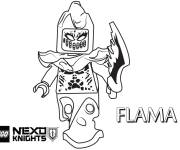 Coloriage Lego Nexo Knights Flama