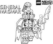 Coloriage Lego Nexo Knights General Magmar