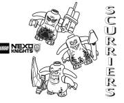 Coloriage Lego Nexo Knights Scurriers