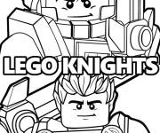 Coloriage Les deux h&eacute;ros Lego Nexo Knights