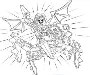 Coloriage M&eacute;chante de Lego Nexo knights