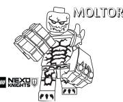 Coloriage Monstre Moltor Lego Nexo Knights