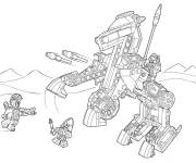 Coloriage Robot Lego Nexo dessin anim&eacute;
