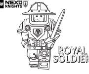 Coloriage Royal Soldier Lego Nexo Knights
