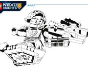 Coloriage Tour chevalier Nexo Lego Nexo Knights