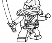 Coloriage Lego Ninjago Cole pour enfant