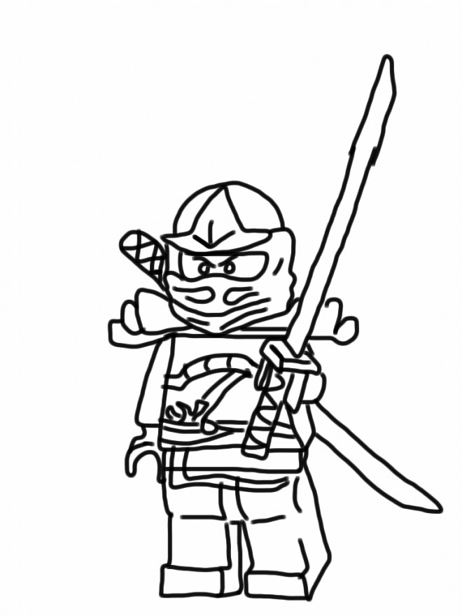 Coloriage Lego Ninjago dessin animé dessin gratuit à imprimer
