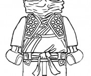 Coloriage Lego Ninjago en noir et blanc