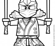 Coloriage et dessins gratuit Lego Ninjago Green NinJa à imprimer