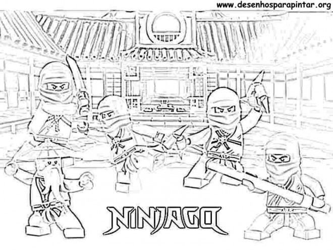 Coloriage Lego Ninjago Logo Dessin Gratuit à Imprimer