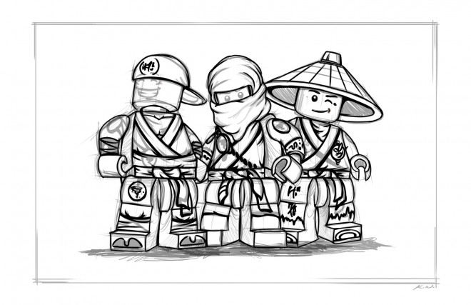 Coloriage Lego Ninjago Maternelle Dessin Gratuit à Imprimer