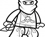 Coloriage Lego Ninjago Ninja vectoriel