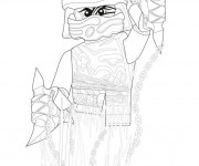 Coloriage Lego Ninjago stylisé à décorer