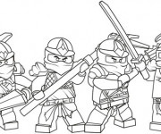 Coloriage Personnages Lego Ninjago