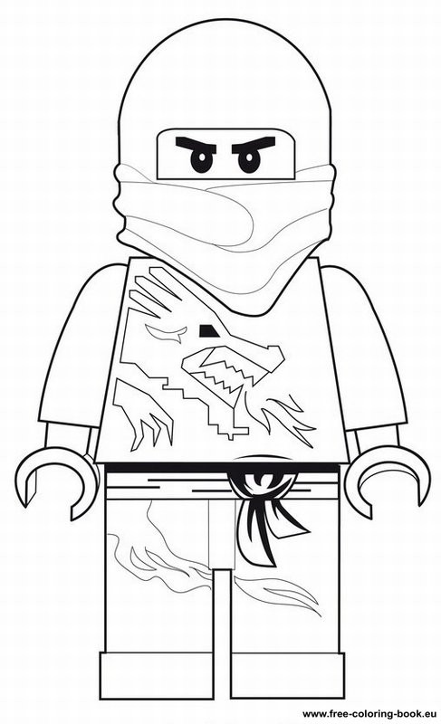 Coloriage Portrait Lego Ninjago Jay dessin gratuit à imprimer