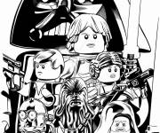 Coloriage Affiche LEGO Star Wars