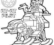Coloriage AT AT pilote Lego Star Wars