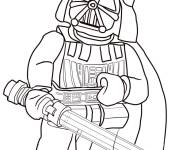 Coloriage Darth Vader de Lego Star Wars