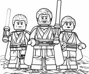 Coloriage Jedi et Sith Lego Star Wars