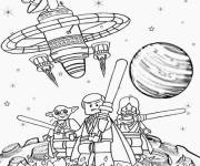 Coloriage L'univers Lego Star Wars