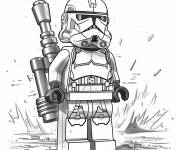 Coloriage La guerre des clones en Lego