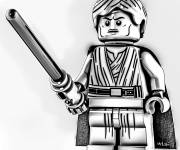 Coloriage Le courageux Anakin Skywalker Lego &agrave; imprimer