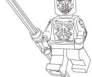 Coloriage et dessins gratuit Le m&eacute;chant Dark Maul Lego Star Wars à imprimer