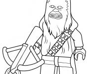 Coloriage Lego Chewbacca facile