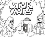 Coloriage Lego Guerres des &eacute;toiles