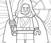 Coloriage Lego Obi-Wan Kenobi de dessin anim&eacute;