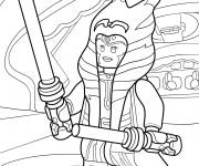 Coloriage Lego Star Wars Ahsoka Tano
