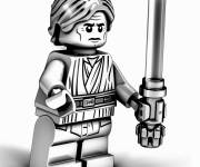 Coloriage Lego Star Wars Anakin Skywalker 3D