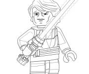 Coloriage LEGO Star Wars Anakin Skywalker