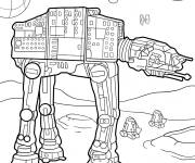 Coloriage Lego Star Wars AT-AT