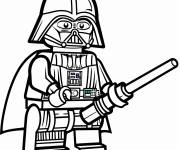Coloriage Lego Star Wars aux couleurs vives