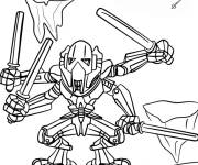 Coloriage Lego Star Wars General Grievous