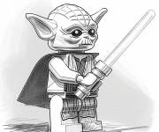 Coloriage Lego Star Wars Jedi