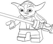 Coloriage Lego Star Wars Ma&icirc;tre Yoda