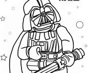 Coloriage Lego Star Wars m&eacute;chant sur ordinateur