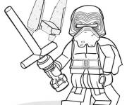 Coloriage Lego Star Wars Mini figurine de Kylo Ren